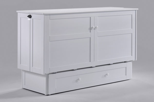 cabinet bed white finish