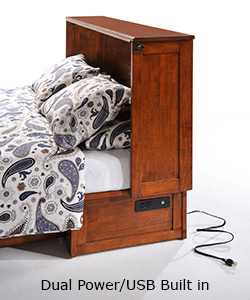 cabinet bed with usb port