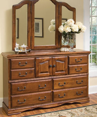 10 drawer dresser with mirror