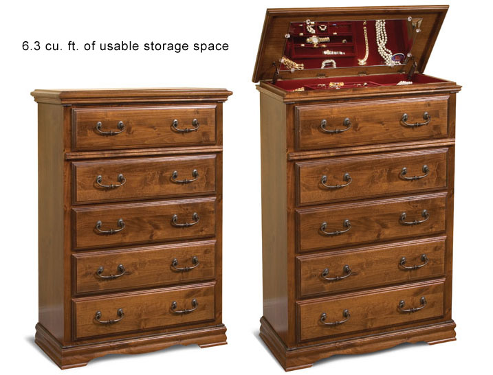 6 drawer jewelry chest