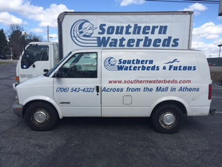 Waterbed and Futon Installation and Delivery trucks