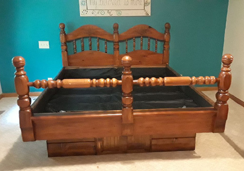 Wood Frame Waterbed
